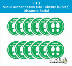 Calcos Distanciamiento Social Kit3 covid-19