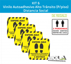 Ploteo Distanciamiento Social Kit6 covid 19